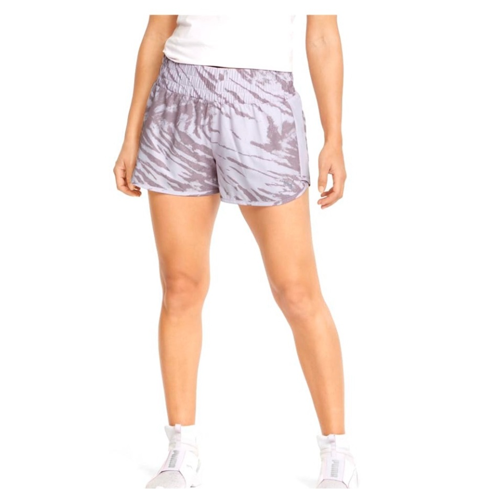 All in Motion Purple Patterned Women's Athletic Shorts